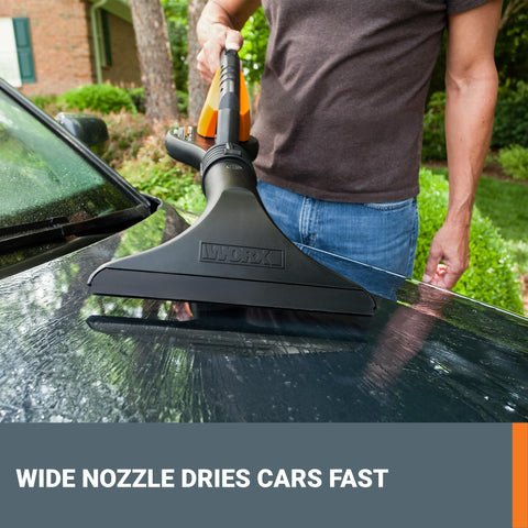 WORX accesorios y bolsa organizada listos para múltiples tareas de limpieza