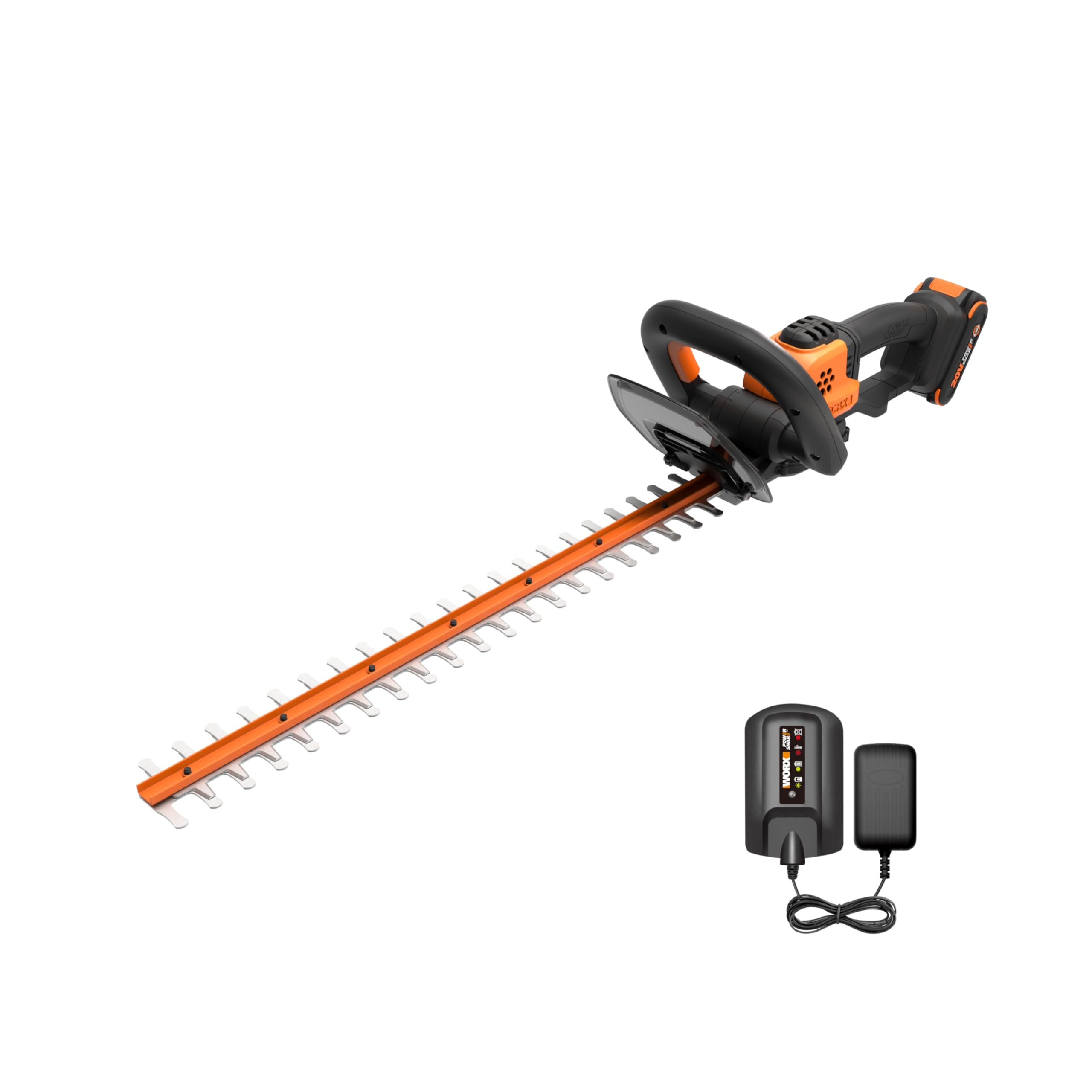 WORX cortasetos frontal mostrando diseño y equilibrio