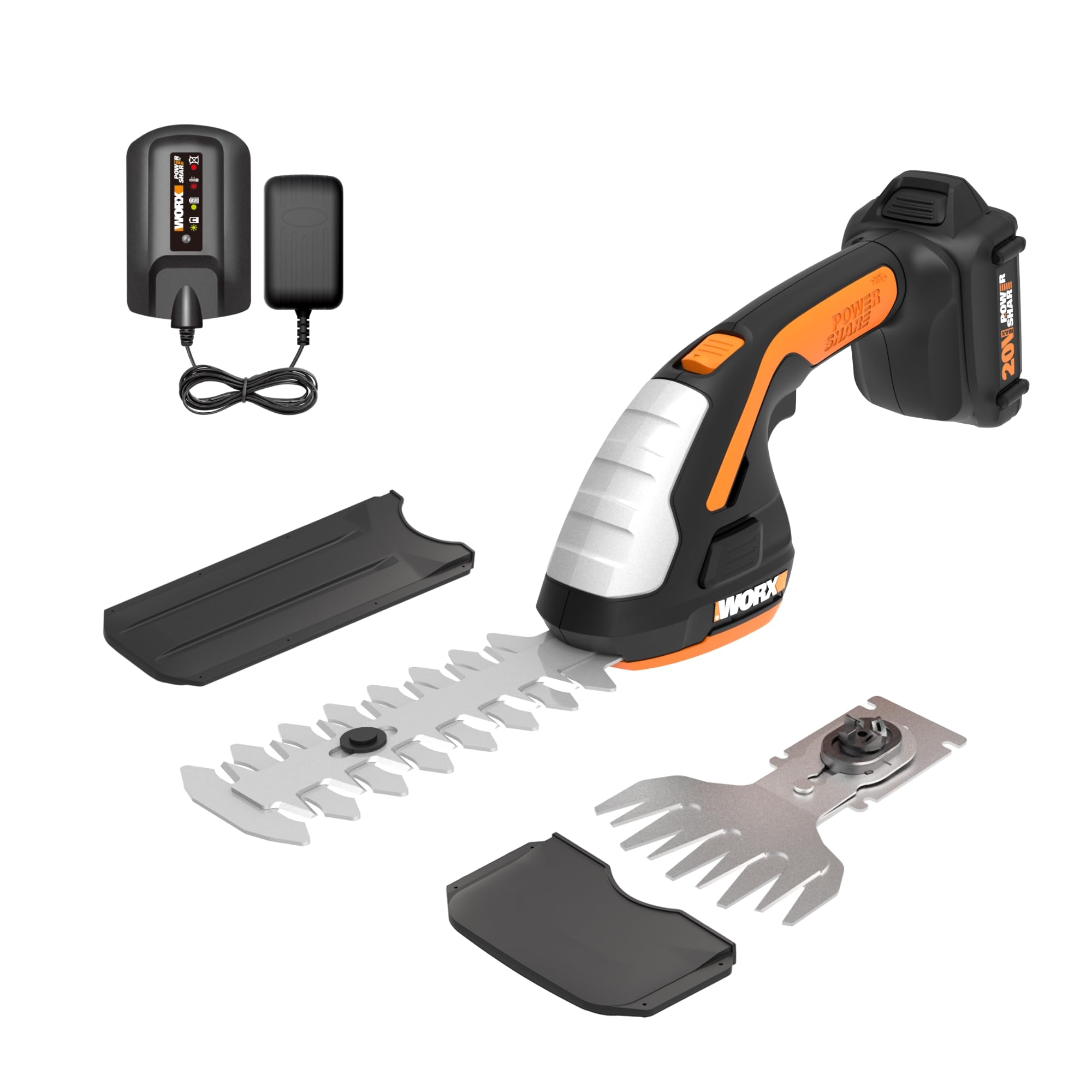 WORX vista frontal del WG801 mostrando tamaño compacto y portabilidad