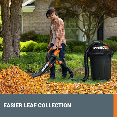 WORX Trivac impulsor metálico detalle que mejora trituración y durabilidad