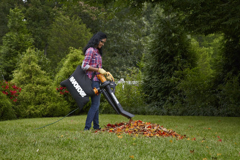 WORX Trivac WG509 detalle del impulsor metálico que mejora la trituración