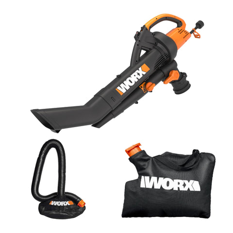 WORX Trivac vista frontal mostrando diseño robusto y control fácil