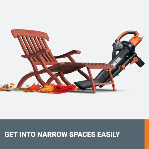WORX Trivac WG509 saco recolector con correa, comodidad y menos vaciados