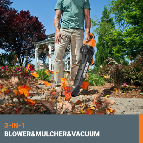 WORX Trivac WG509 textura del tubo soplador para control y durabilidad