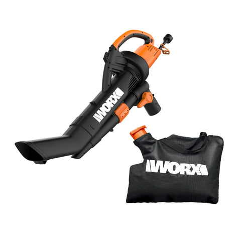 WORX Trivac WG509 vista frontal mostrando diseño 3 en 1 y facilidad de manejo