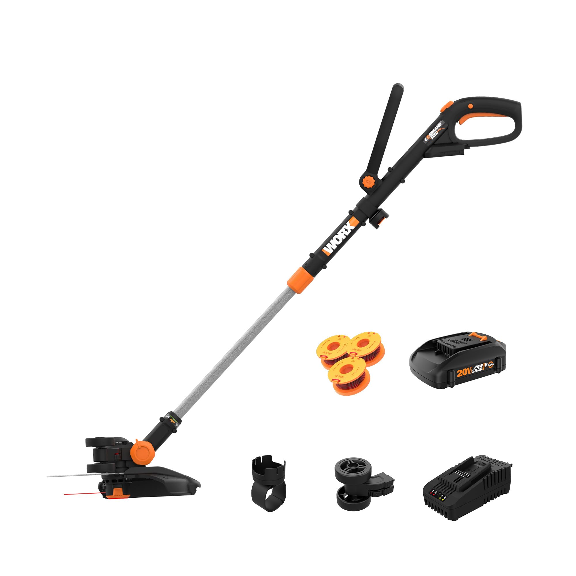 WORX WG170.2 frente del producto mostrando su diseño compacto y beneficio de versatilidad
