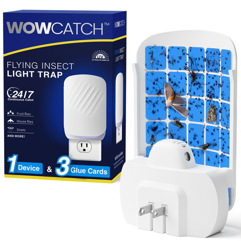 WowCatch vista frontal mostrando diseño delgado y discreto, protege espacios interiores