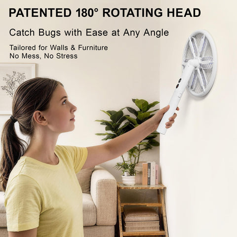 WowCatch mango telescópico extendido 16–40" para llegar a techos altos
