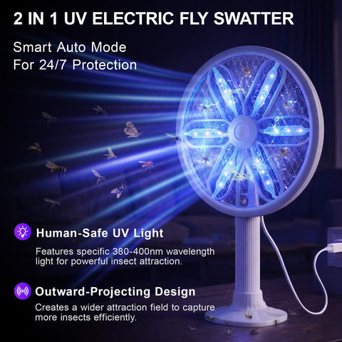 WowCatch en base modo UV atrayendo insectos para control automático