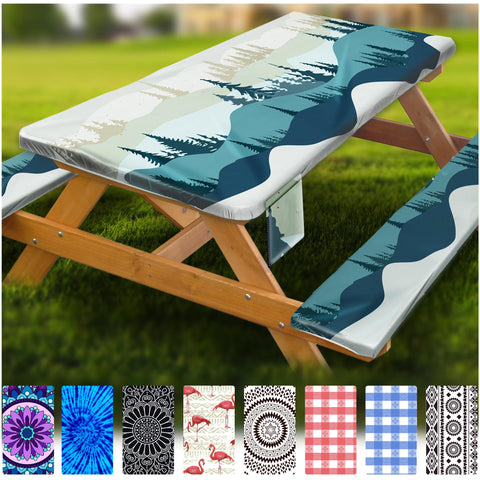 Wrakus vista frontal de la funda para mesa protegiendo superficie y estilo