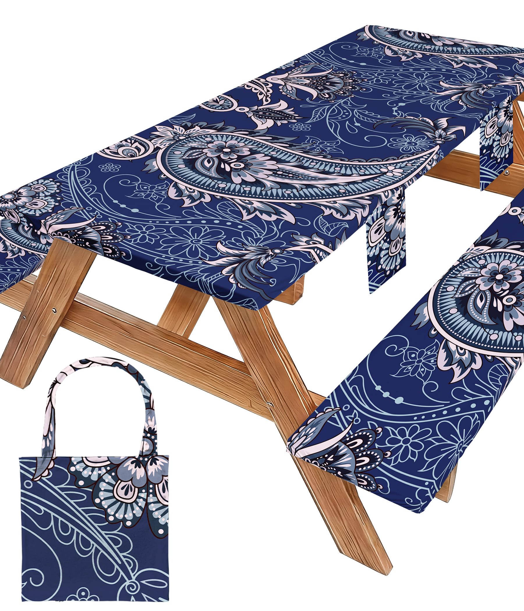 Wrakus vista frontal de funda de mesa plegada para transporte y protección