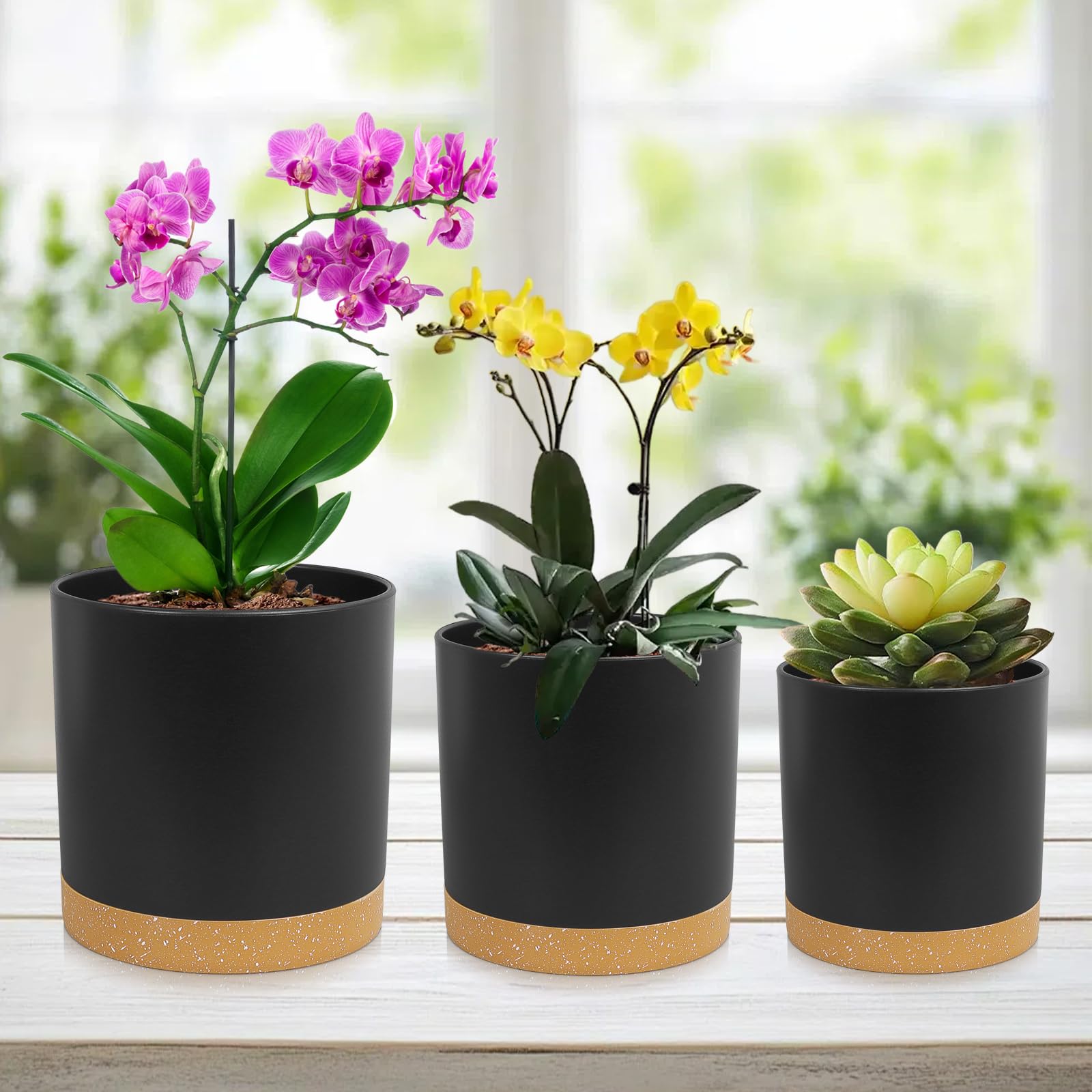 WSMKSZ macetas en balcón ambientadas para decoración y ahorro de espacio
