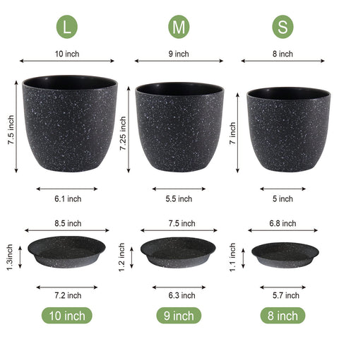WSMKSZ base con orificios de drenaje para proteger raíces y sustrato
