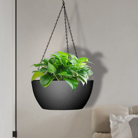 WSMKSZ maceta colgando en balcón con plantas, ahorra espacio y decora