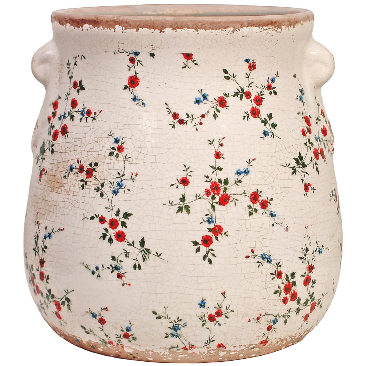 Xiaan Jiaju vista frontal de la maceta con estilo shabby chic y elegancia rústica