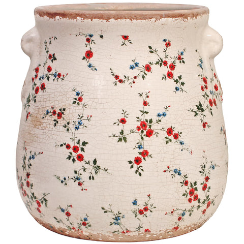 Xiaan Jiaju vista frontal de la maceta con estilo shabby chic y elegancia rústica