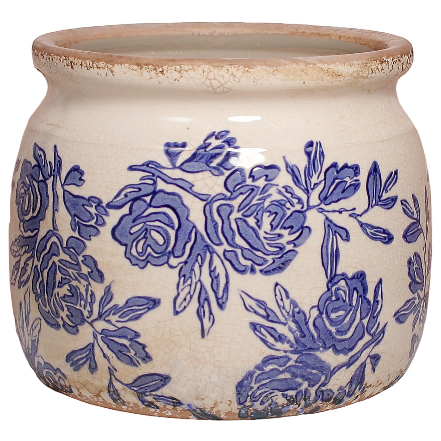 Xiaan Jiaju vista frontal de la maceta cerámica, aporta elegancia decorativa