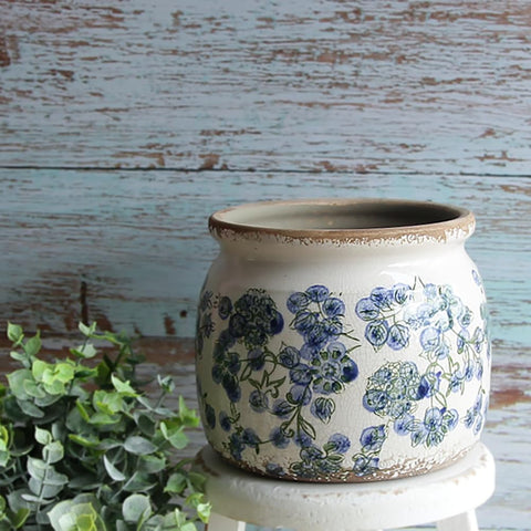 Xiaan Jiaju maceta en entorno decorativo, añade encanto vintage al hogar