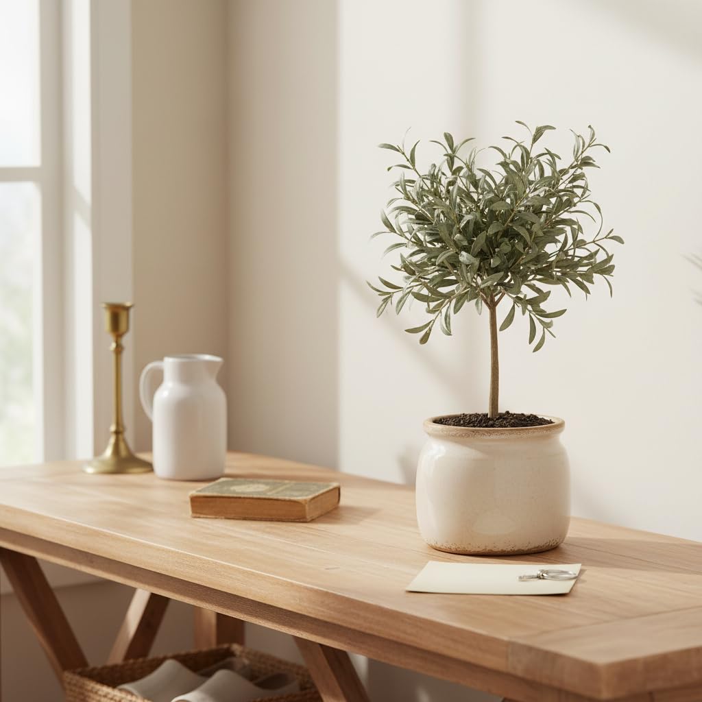 Xiaan Jiaju maceta colocada en salón realzando la decoración nórdica