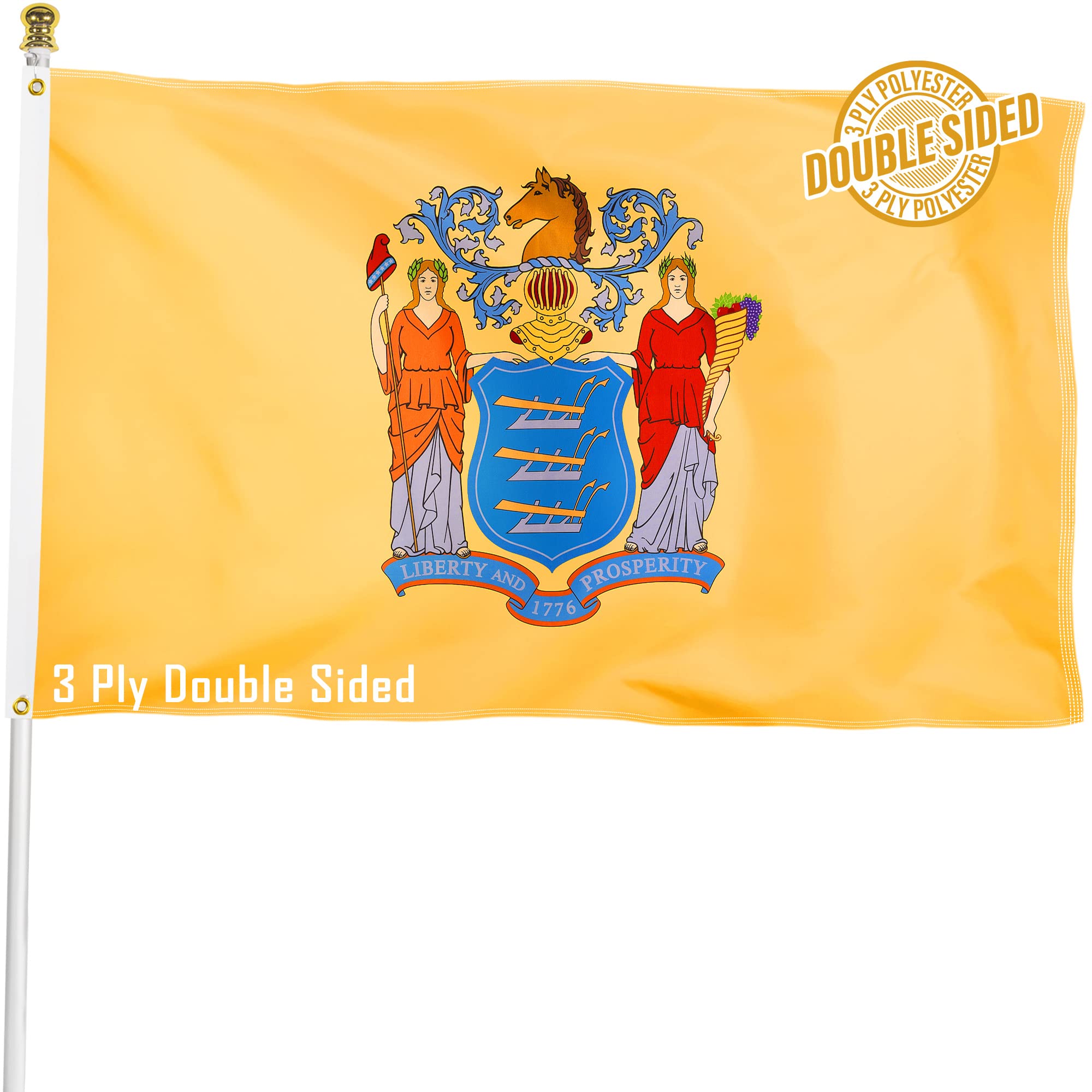 XIFAN bandera frontal empaquetada mostrando colores vivos y durabilidad
