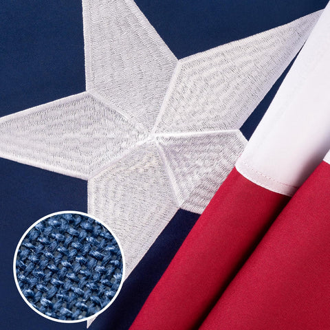 XIFAN bandera Texas vista frontal, muestra colores vivos y resistencia