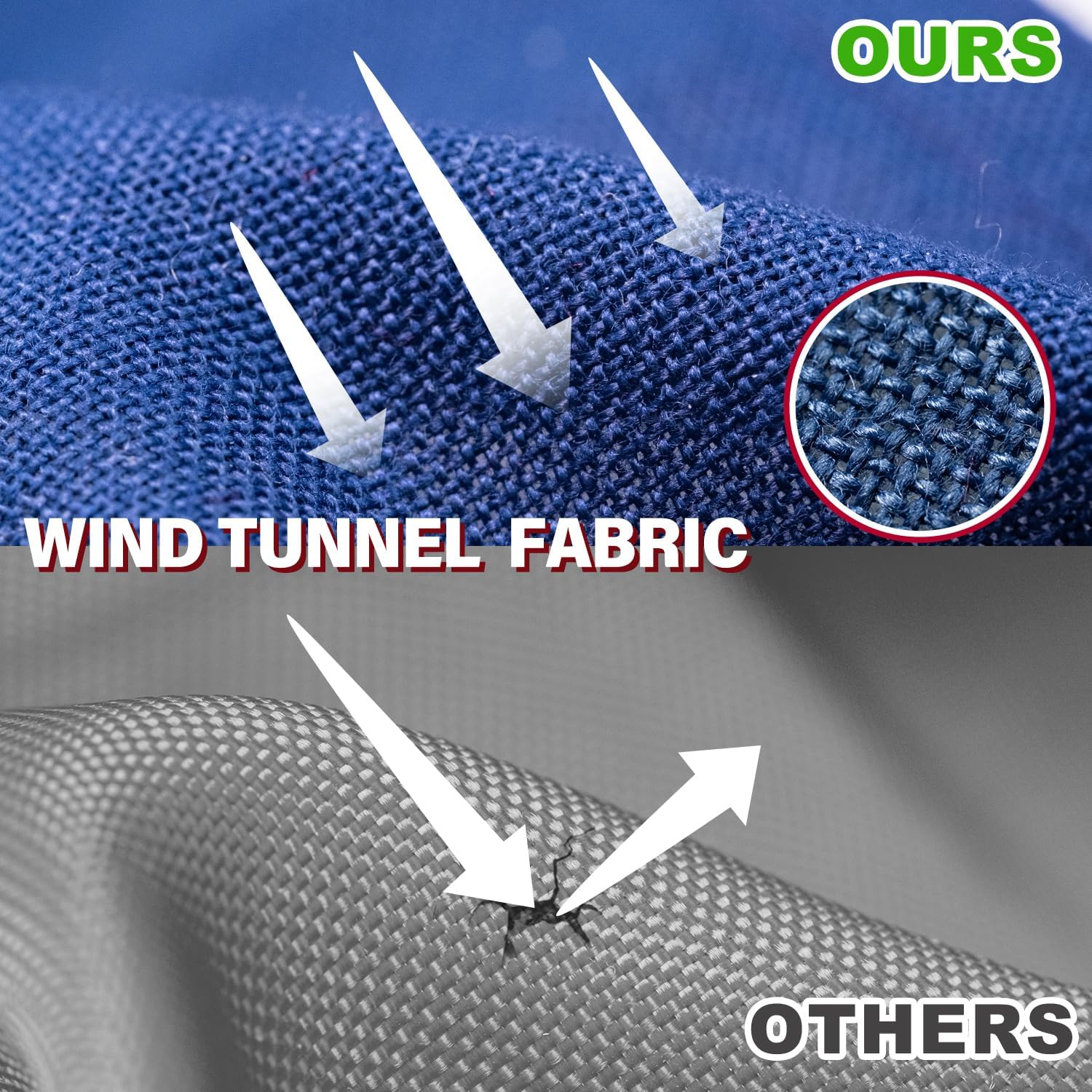 XIFAN textura de poliéster spun que reduce tensión por viento