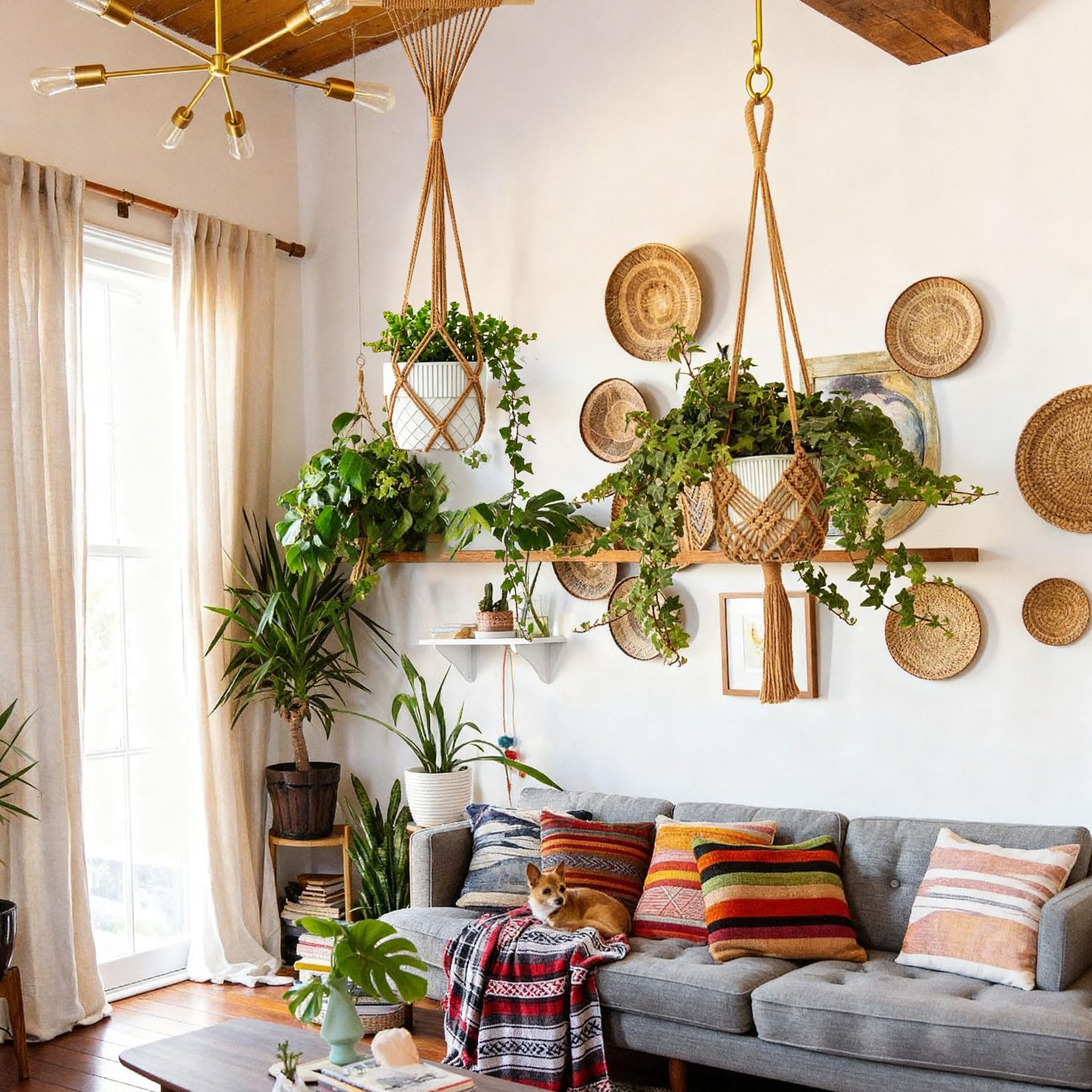 XINBOR colgador en uso en salón optimizando espacio y decoración