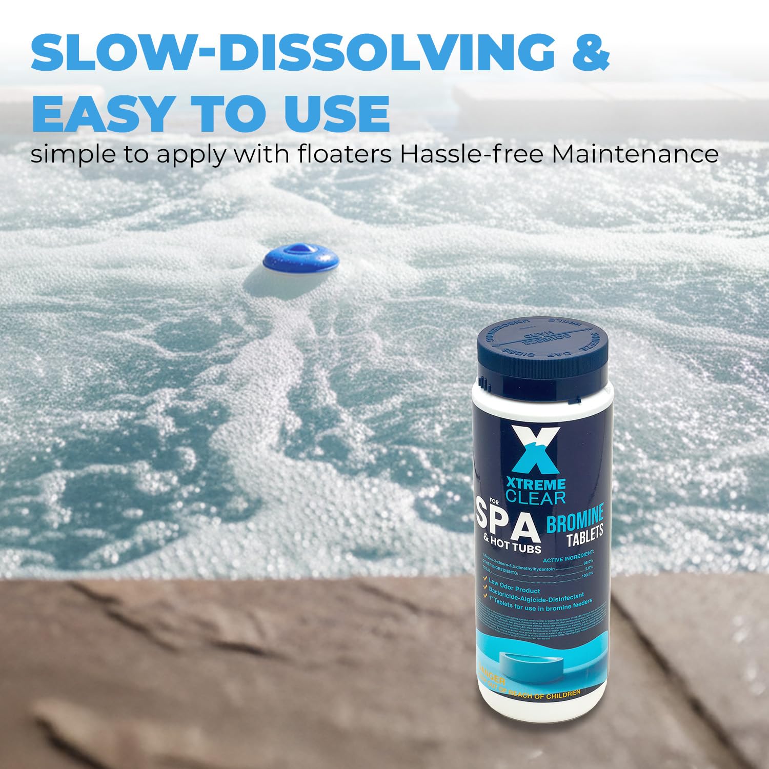 XtremepowerUS spa relajante con agua clara mostrando beneficio de suavidad