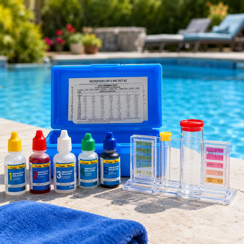 XtremepowerUS bloque de prueba detalle con chips de color integrados para lecturas fiables