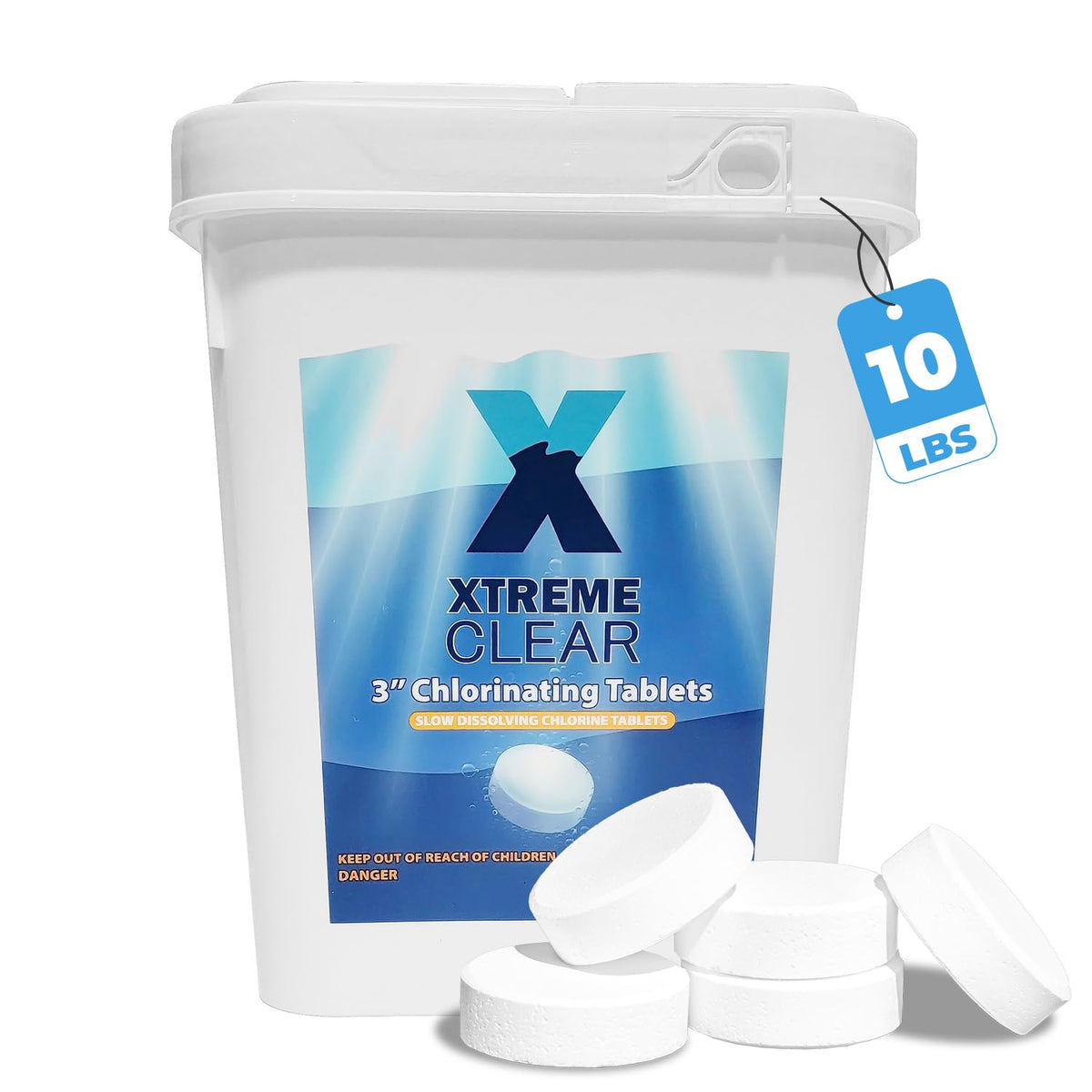 XtremepowerUS cubeta 10 lb mostrando el envase y conveniencia