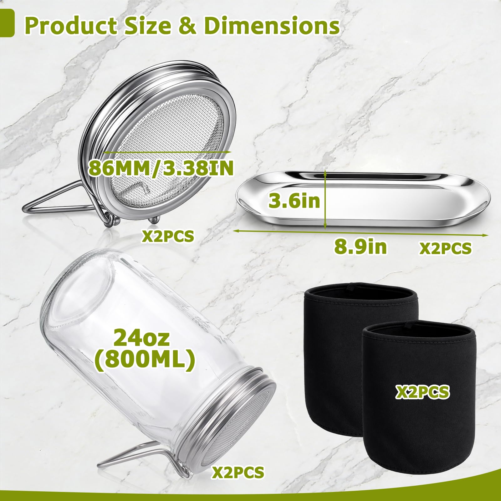 XUNWKONGG kit en uso mientras se enjuagan semillas de forma limpia