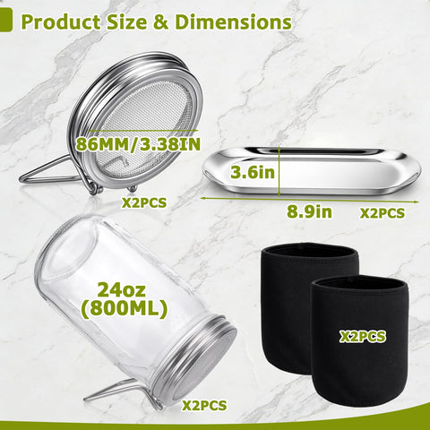 XUNWKONGG kit en uso mientras se enjuagan semillas de forma limpia