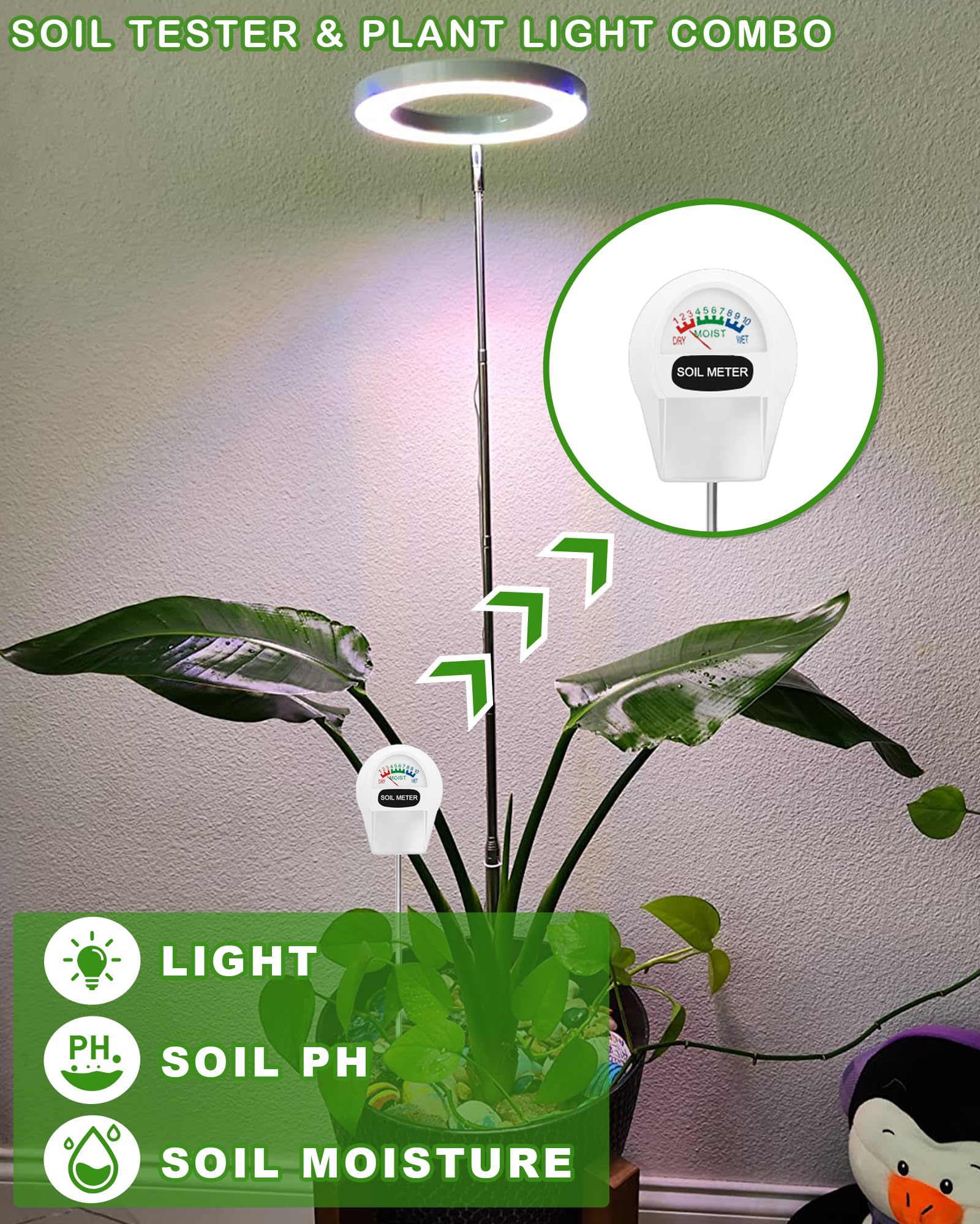 yadoker primer plano de los LEDs full spectrum que mejora fotosíntesis