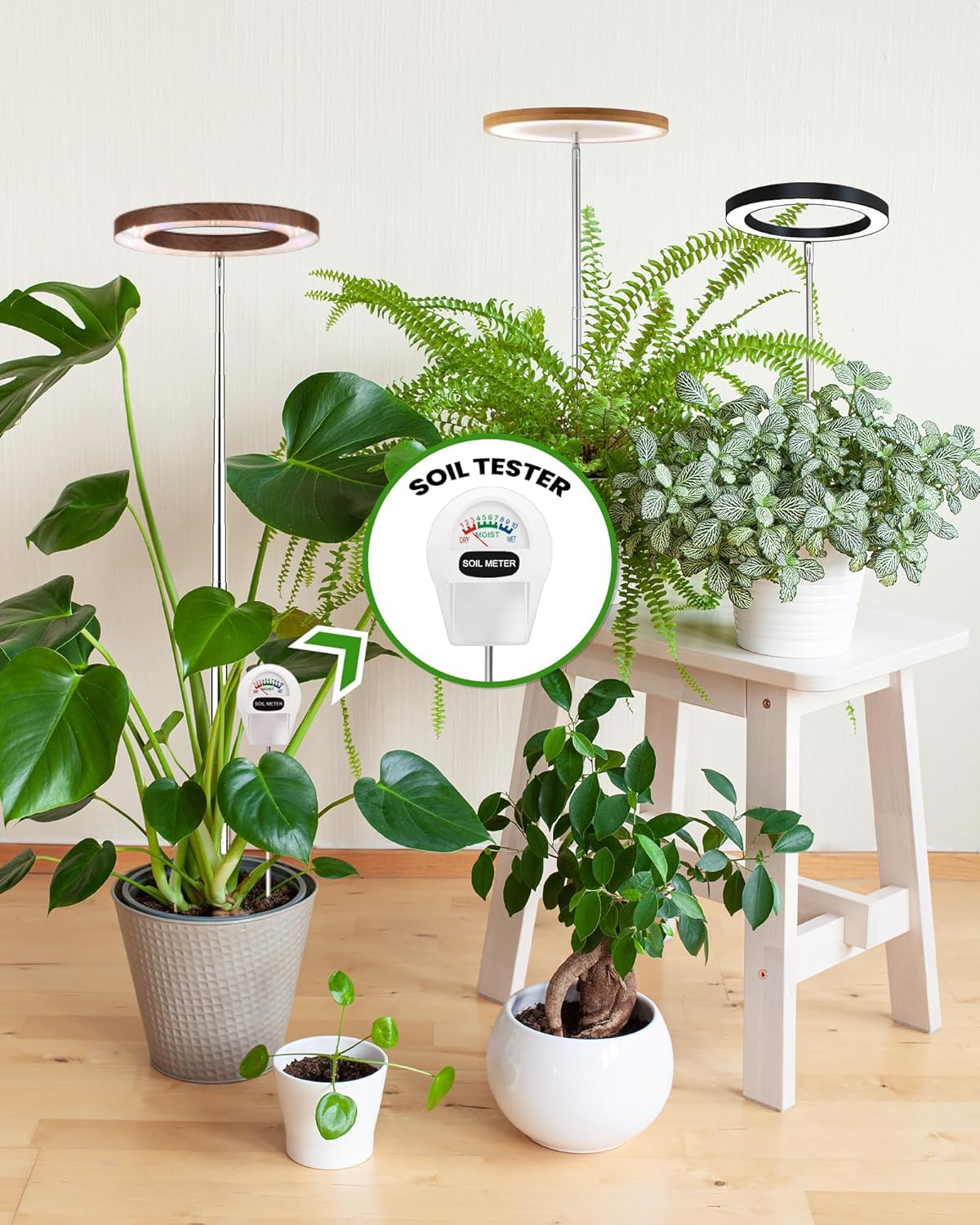 yadoker detalle de LEDs con espectro completo para crecimiento