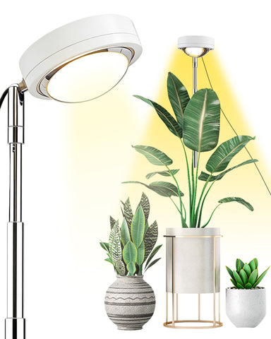 yadoker vista frontal de la lámpara de cultivo, cubre varias plantas