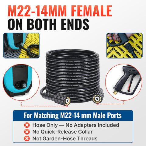 YAMATIC primer plano del racor M22-14mm hembra para conexión segura