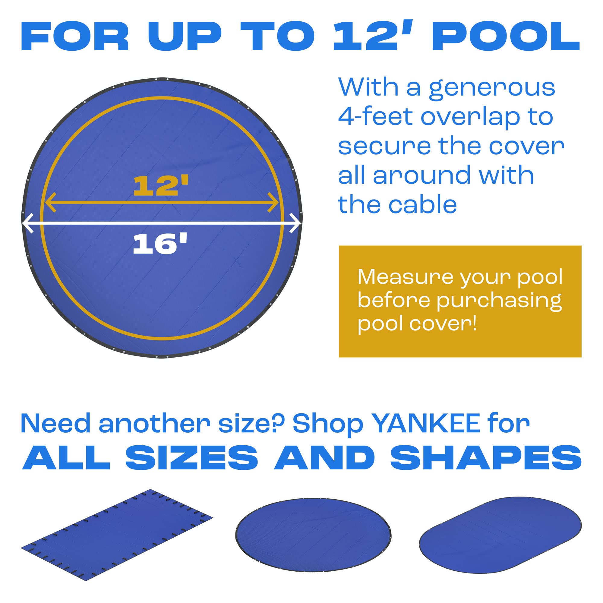 Yankee Pool Pillow cubierta instalada en piscina elevada protegiendo agua