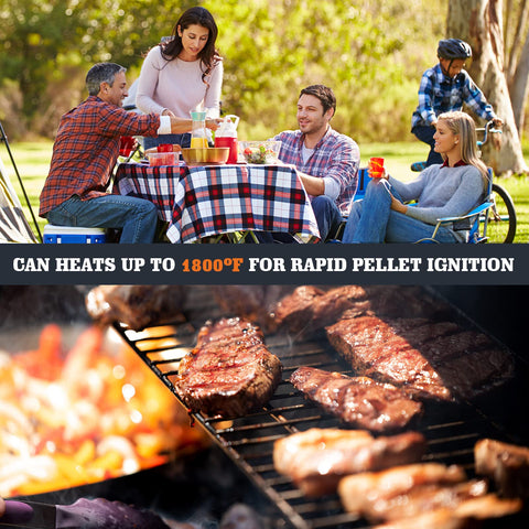 YAOAWE encendedor cerámico en entorno de barbacoa mostrando uso seguro