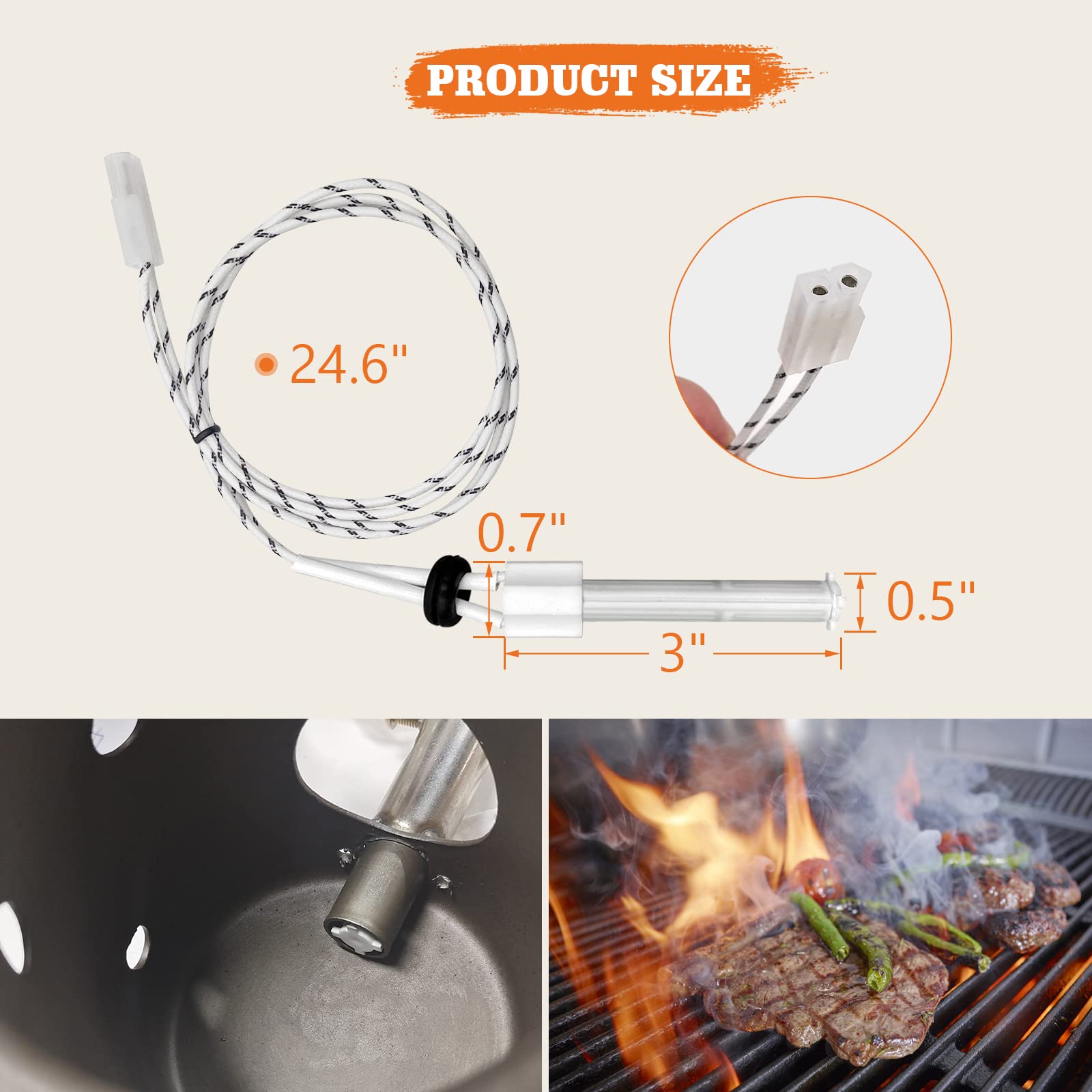 YAOAWE encendedor cerámico funda acero inoxidable que acelera ignición