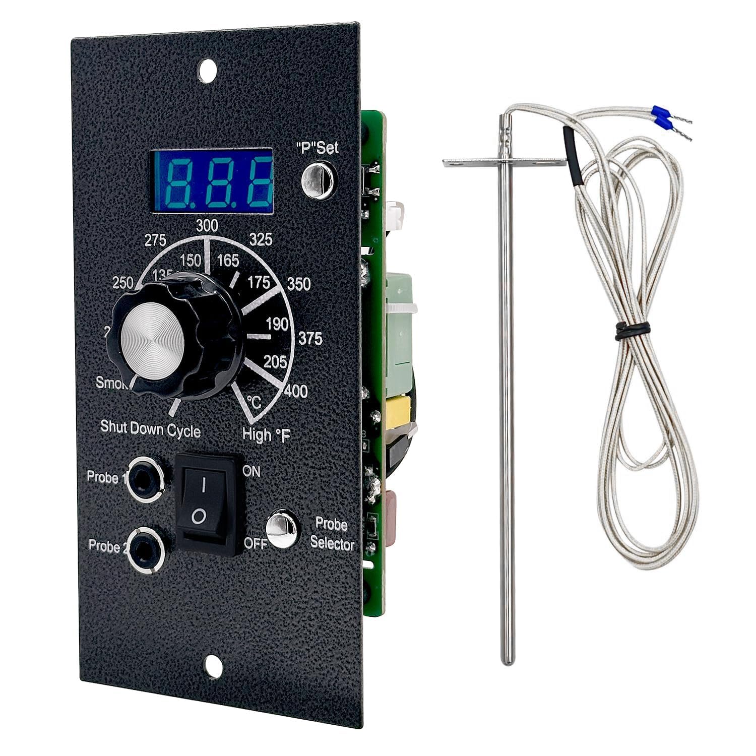YAOAWE panel frontal mostrando controles y beneficio de control estable