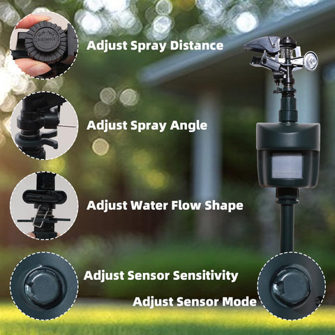 Yardeen primer plano del sensor que detecta movimiento al instante
