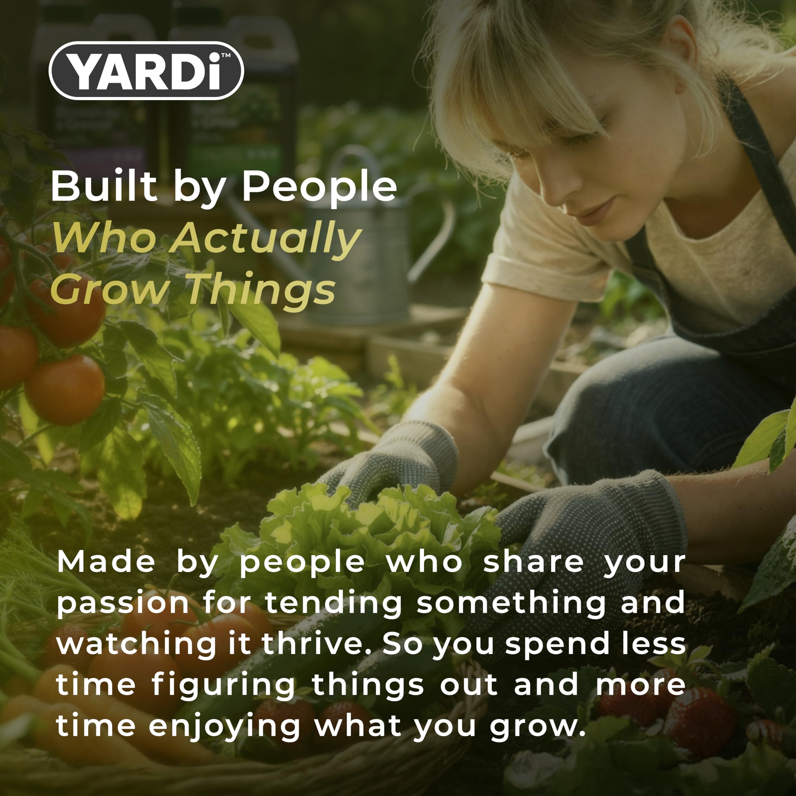 YARDi junto a planta para comparar tamaño y rendimiento esperado