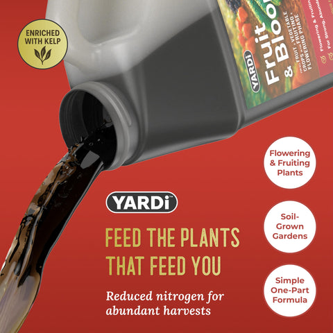 YARDi etiqueta con información NPK 2-15-15 y micronutrientes visibles