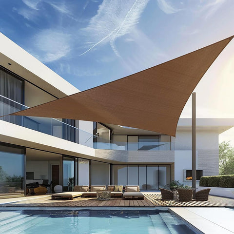 Yardmaker comparación de escala con persona, tamaño real y cobertura