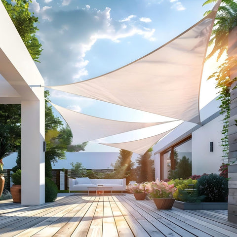 Yardmaker comparación de escala junto a una silla para dimensionar la vela