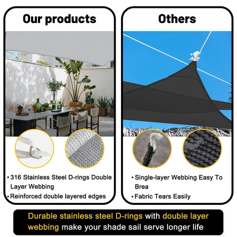 Yardmaker cuerdas de montaje incluidas que facilitan instalación rápida y estable