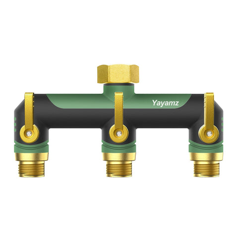 Yayamz divisor frontal conectado al grifo para controlar tres salidas fácilmente