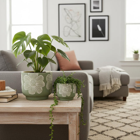 YBX YIBOXUAN maceta con suculenta en escritorio mejora decoración