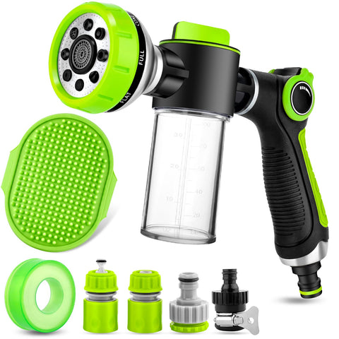 YCCOKJJ rociador frontal mostrando ajustes y ergonomía para control fácil