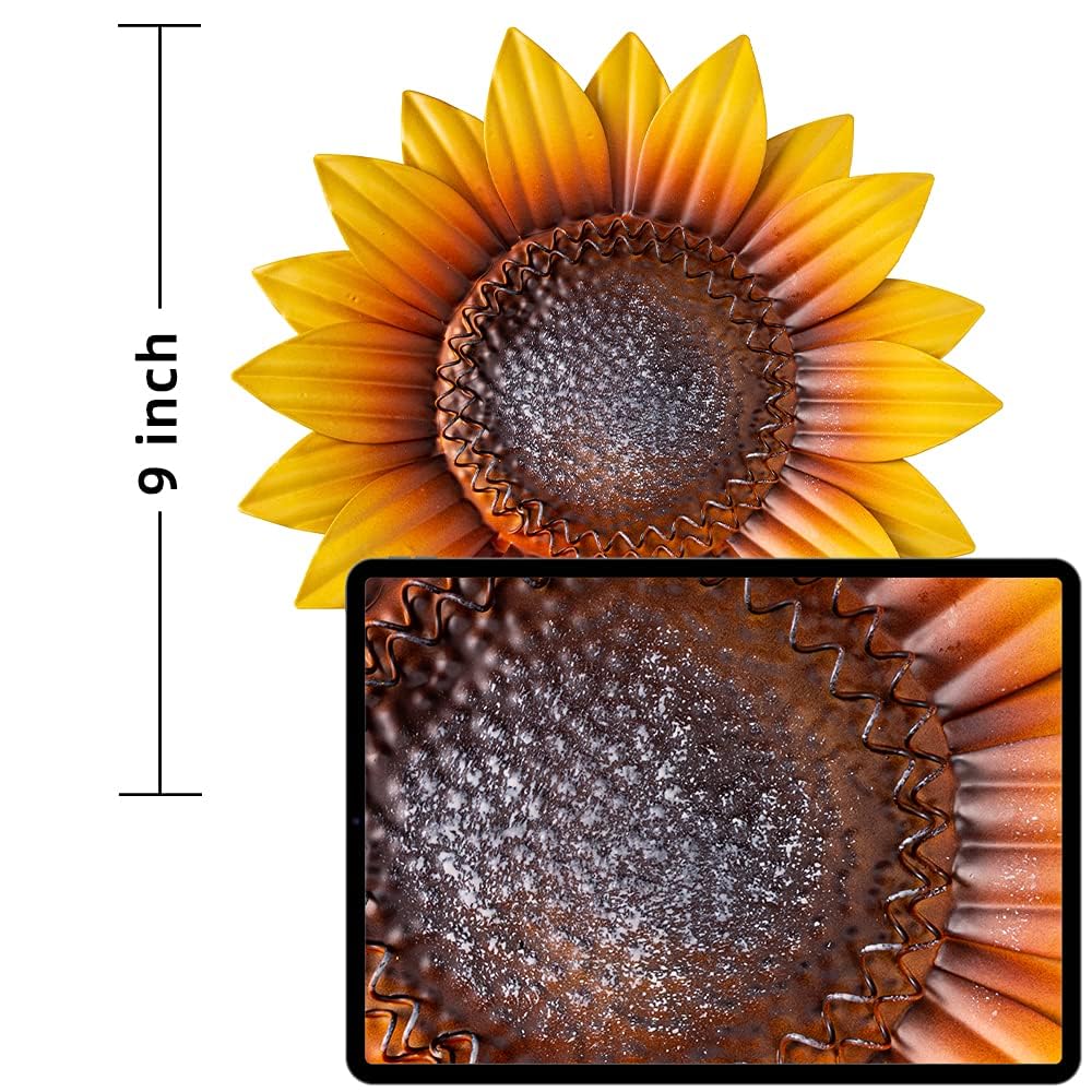 YEAHOME girasol detalle de pétalo destacando pintura a mano
